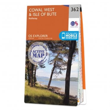 Ordnance Survey Explorer Active map 362 - Cowal West & Isle of Bute (Waterproof)