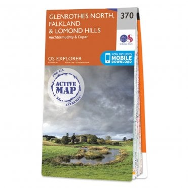 Ordnance Survey Explorer Active map 370 - Glenrothes North, Falkland & Lomond Hills (Waterproof)