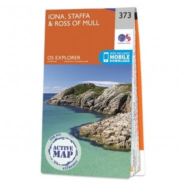 Ordnance Survey Explorer Active map 373 - Iona, Staffa & Ross of Mull (Waterproof)