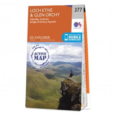 Ordnance Survey Explorer Active map 377 - Loch Etive & Glen Orchy (Waterproof)