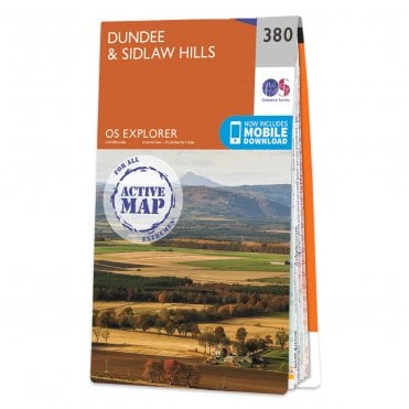 Ordnance Survey Explorer Active map 380 - Dundee & Sidlaw Hills (Waterproof)