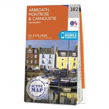 Ordnance Survey Explorer Active map 382 - Arbroath, Montrose & Carnoustie (Waterproof)