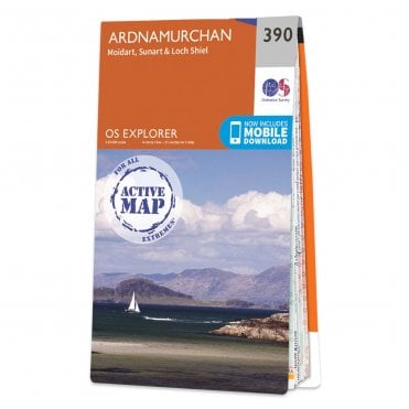 Ordnance Survey Explorer Active map 390 - Ardnamurchan (Waterproof)