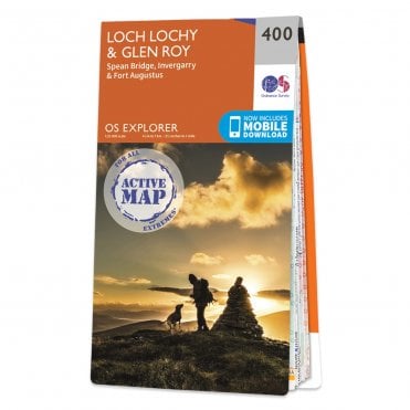Ordnance Survey Explorer Active map 400 - Loch Lochy & Glen Roy (Waterproof)