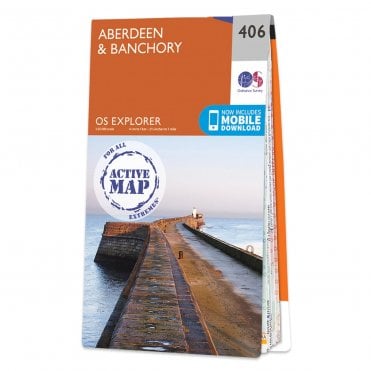 Ordnance Survey Explorer Active map 406 - Aberdeen & Banchory (Waterproof)