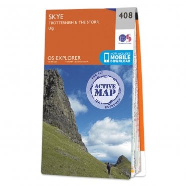 Ordnance Survey Explorer Active map 408 - Skye - Trotternish & The Storr (Waterproof)