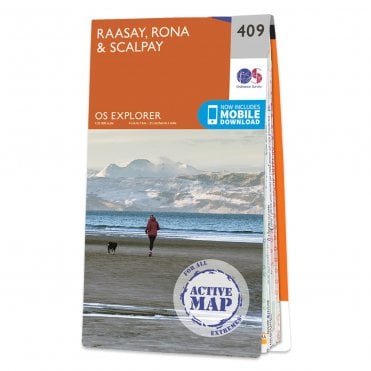 Ordnance Survey Explorer Active map 409 - Raasay, Rona & Scalpay (Waterproof)