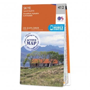 Ordnance Survey Explorer Active map 412 - Skye - Sleat (Waterproof)