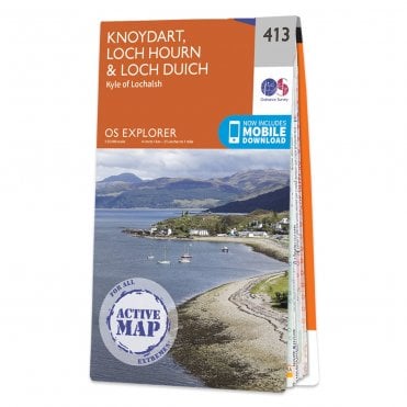 Ordnance Survey Explorer Active map 413 - Knoydart, Loch Hourn & Loch Duich (Waterproof)