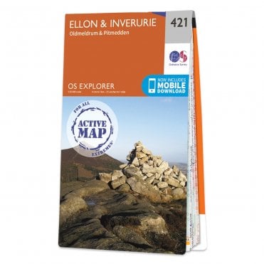 Ordnance Survey Explorer Active map 421 - Ellon & Inverurie (Waterproof)
