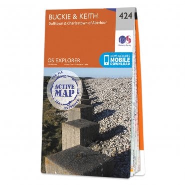 Ordnance Survey Explorer Active map 424 - Buckie & Keith (Waterproof)