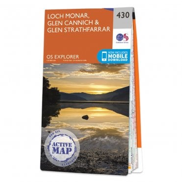 Ordnance Survey Explorer Active map 430 - Loch Monar, Glen Cannich & Glen Strathfarrar (Waterproof)