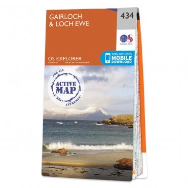 Ordnance Survey Explorer Active map 434 - Gairloch & Loch Ewe (Waterproof)