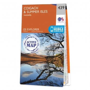Ordnance Survey Explorer Active map 439 - Coigach & Summer Isles (Waterproof)