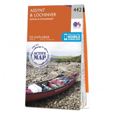 Ordnance Survey Explorer Active map 442 - Assynt & Lochinver (Waterproof)
