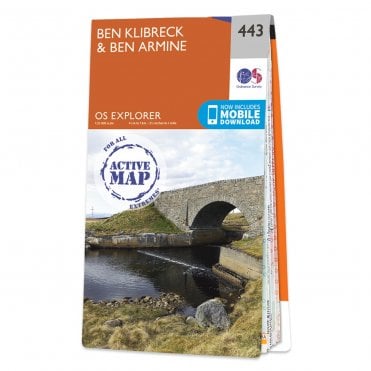 Ordnance Survey Explorer Active map 443 - Ben Klibreck & Ben Armine (Waterproof)