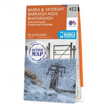 Ordnance Survey Explorer Active map 452 - Barra & Vatersay (Waterproof)
