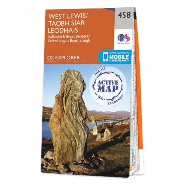 Ordnance Survey Explorer Active map 458 - West Lewis (Waterproof)