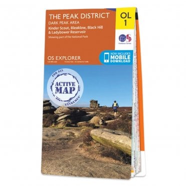 Ordnance Survey Explorer Active map OL1 - The Peak District - Dark Peak Area (Waterproof)