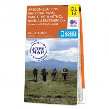 Ordnance Survey Explorer Active map OL13 - Brecon Beacons National Park (Eastern Area) (Waterproof)