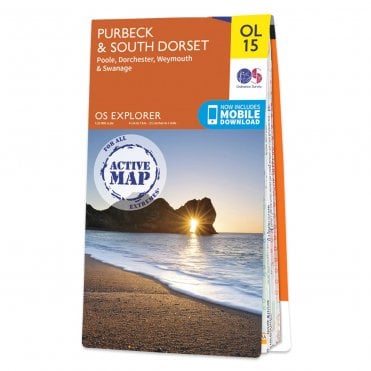 Ordnance Survey Explorer Active map OL15 - Purbeck and South Dorset (Waterproof)