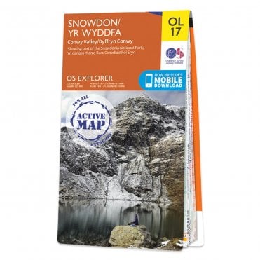 Ordnance Survey Explorer Active map OL17 - Snowdon (Waterproof)