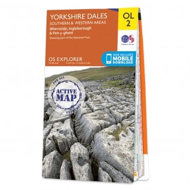 Ordnance Survey Explorer Active map OL2 - Yorkshire Dales - Southern & Western Area (Waterproof)