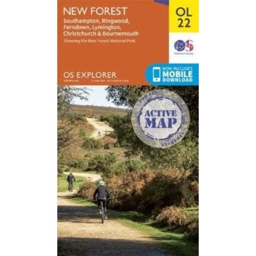 Ordnance Survey Explorer Active map OL22 - New Forest (Waterproof)