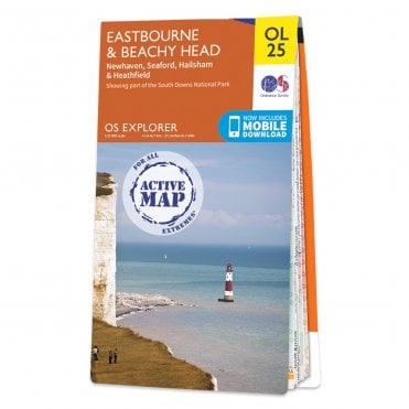 Ordnance Survey Explorer Active map OL25 - Eastbourne & Beachy Head (Waterproof)