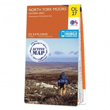 Ordnance Survey Explorer Active map OL27 - North York Moors - Eastern area (Waterproof)