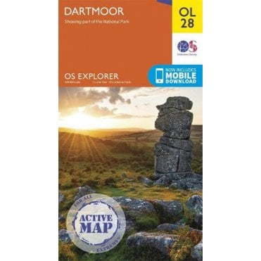 Ordnance Survey Explorer Active map OL28 - Dartmoor (Waterproof)