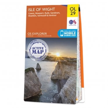 Ordnance Survey Explorer Active map OL29 - Isle of Wight (Waterproof)