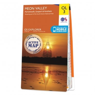 Ordnance Survey Explorer Active map OL3 - Meon Valley (Waterproof)