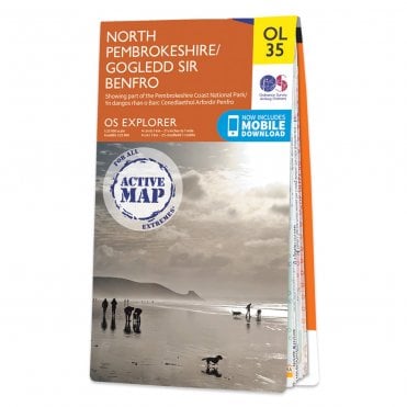 Ordnance Survey Explorer Active map OL35 - North Pembrokeshire (Waterproof)