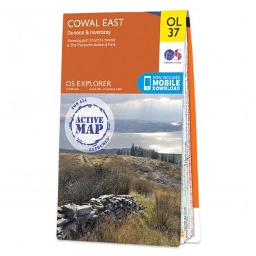 Ordnance Survey Explorer Active map OL37 - Cowal East (Waterproof)