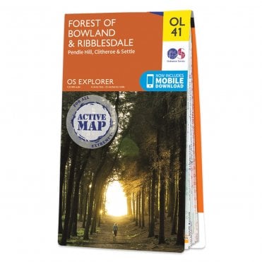 Ordnance Survey Explorer Active map OL41 - Forest of Bowland (Waterproof)