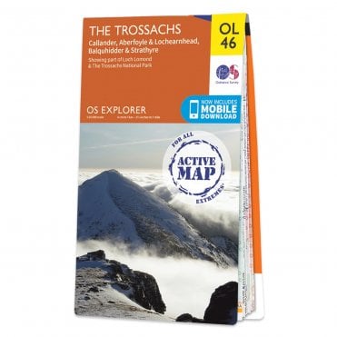 Ordnance Survey Explorer Active map OL46 - The Trossachs (Waterproof)