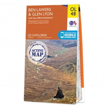 Ordnance Survey Explorer Active map OL48 - Ben Lawers & Glen Lyon (Waterproof)