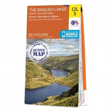 Ordnance Survey Explorer Active map OL5 - The Lake District: North-eastern area (Waterproof)