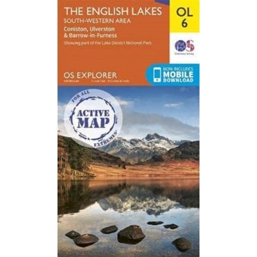 Ordnance Survey Explorer Active map OL6 - The Lake District: South-western area (Waterproof)