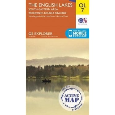 Ordnance Survey Explorer Active map OL7 - The Lake District: South-eastern area (Waterproof)