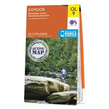 Ordnance Survey Explorer Active map OL9 - Exmoor (Waterproof)