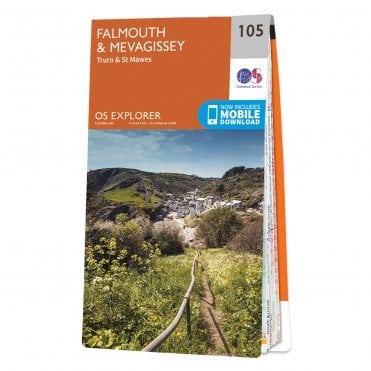 Ordnance Survey Explorer map 105 - Falmouth & Mevagissey