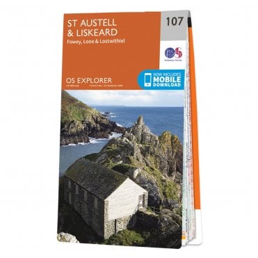 Ordnance Survey Explorer map 107 - St Austell & Liskeard