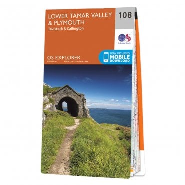 Ordnance Survey Explorer map 108 - Lower Tamar Valley & Plymouth