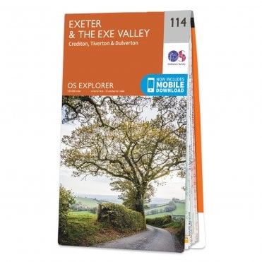 Ordnance Survey Explorer map 114 - Exeter & the Exe Valley