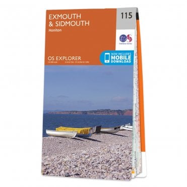 Ordnance Survey Explorer map 115 - Exmouth & Sidmouth