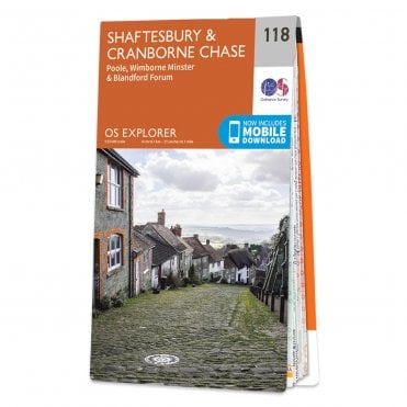 Ordnance Survey Explorer map 118 - Shaftesbury & Cranborne Chase