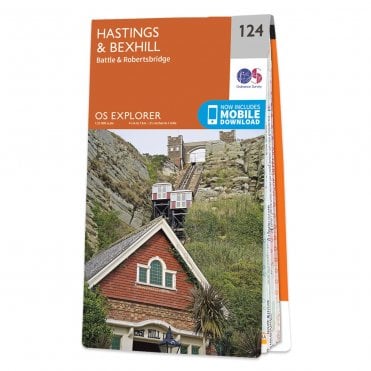Ordnance Survey Explorer map 124 - Hastings & Bexhill