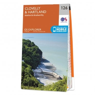 Ordnance Survey Explorer map 126 - Clovelly & Hartland